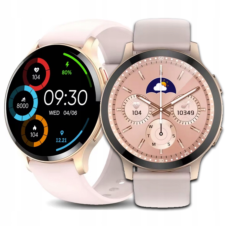 JG Smart SMARTWATCH DÁMSKE smart hodinky zlaté + 3 ďalšie produkty